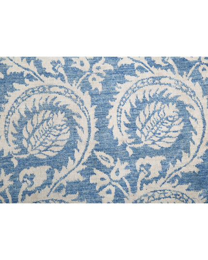 Artemix 8' 9" X 11' 5" Hand Knotted Wool Rug 8' 9" X 11' 5" (267 X 348) / Blue / Wool