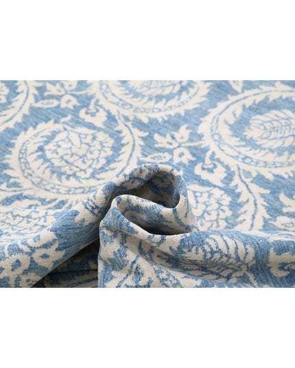 Artemix 8' 9" X 11' 5" Hand Knotted Wool Rug 8' 9" X 11' 5" (267 X 348) / Blue / Wool