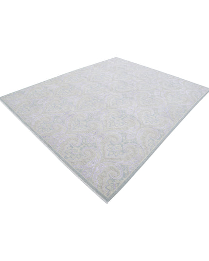 Artemix 7' 10" X 9' 10" Hand Knotted Wool Rug 7' 10" X 9' 10" (239 X 300) / Grey / Wool