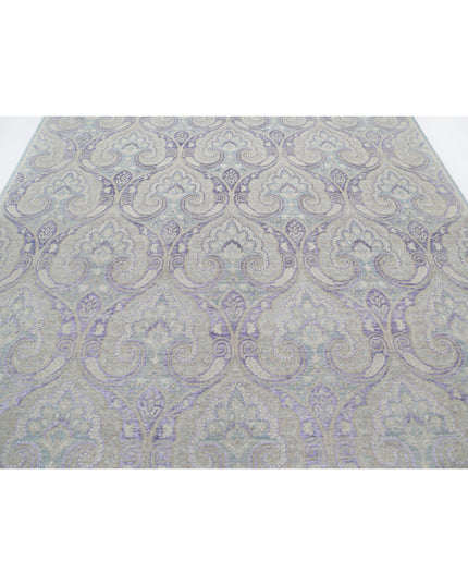 Artemix 7' 10" X 9' 10" Hand Knotted Wool Rug 7' 10" X 9' 10" (239 X 300) / Grey / Wool