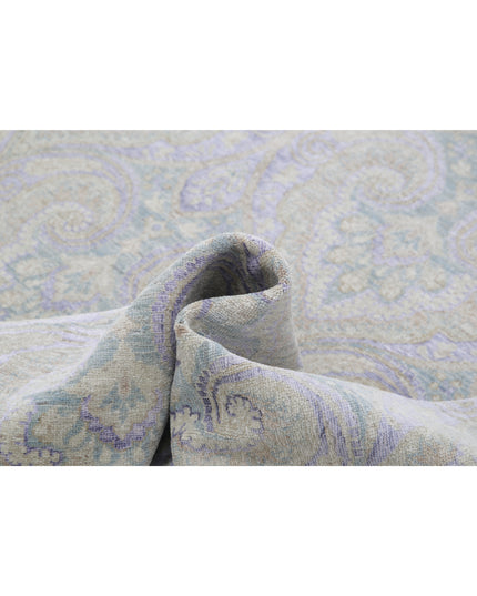 Artemix 7' 10" X 9' 10" Hand Knotted Wool Rug 7' 10" X 9' 10" (239 X 300) / Grey / Wool