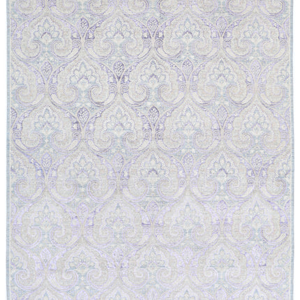 Artemix 7' 10" X 9' 10" Hand Knotted Wool Rug 7' 10" X 9' 10" (239 X 300) / Grey / Wool