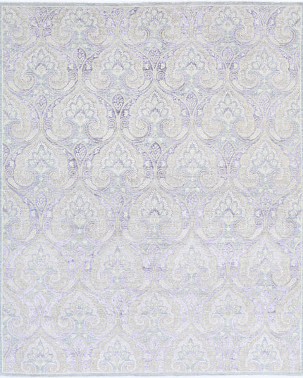 Artemix 7' 10" X 9' 10" Hand Knotted Wool Rug 7' 10" X 9' 10" (239 X 300) / Grey / Wool