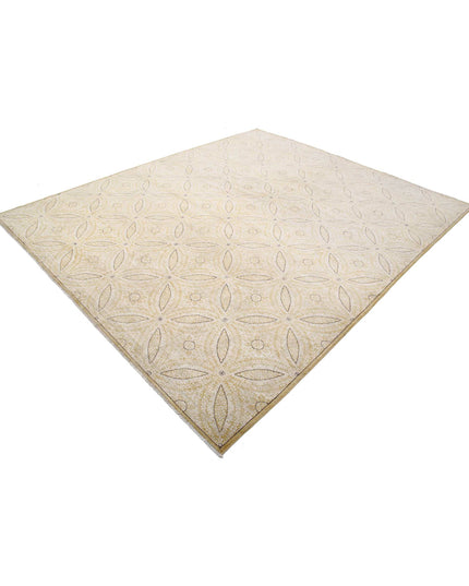 Artemix 8' 1" X 9' 8" Hand Knotted Wool Rug 8' 1" X 9' 8" (246 X 295) / Gold / Wool