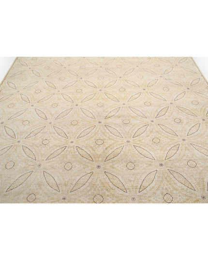Artemix 8' 1" X 9' 8" Hand Knotted Wool Rug 8' 1" X 9' 8" (246 X 295) / Gold / Wool