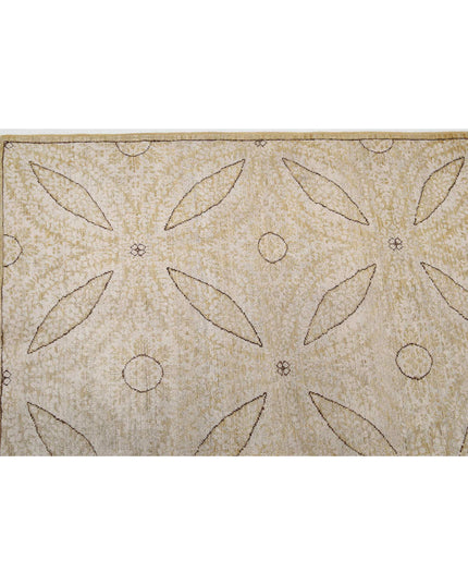 Artemix 8' 1" X 9' 8" Hand Knotted Wool Rug 8' 1" X 9' 8" (246 X 295) / Gold / Wool