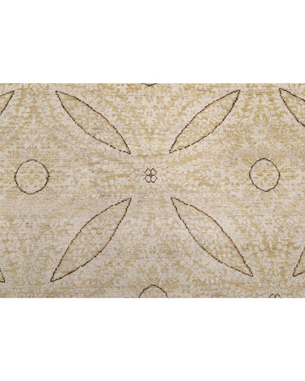 Artemix 8' 1" X 9' 8" Hand Knotted Wool Rug 8' 1" X 9' 8" (246 X 295) / Gold / Wool