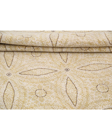 Artemix 8' 1" X 9' 8" Hand Knotted Wool Rug 8' 1" X 9' 8" (246 X 295) / Gold / Wool