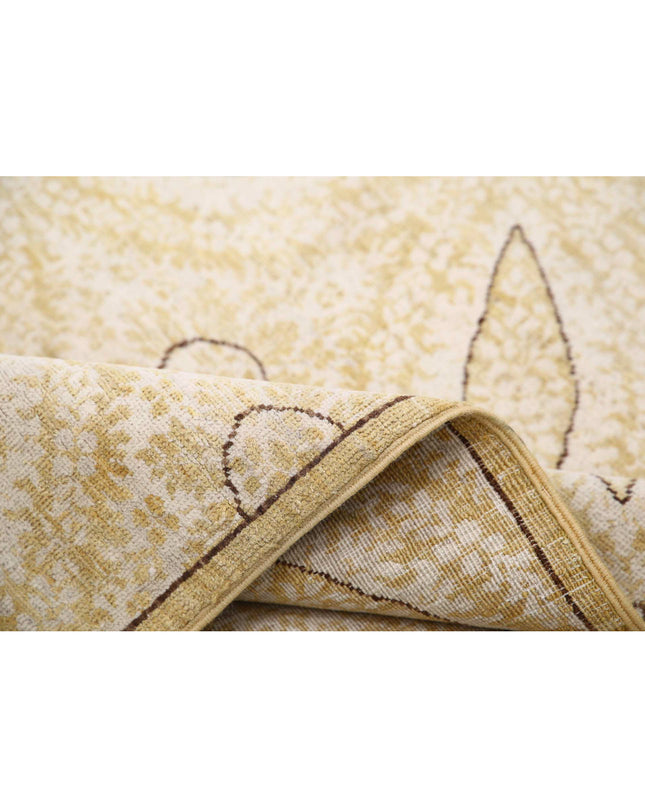 Artemix 8' 1" X 9' 8" Hand Knotted Wool Rug 8' 1" X 9' 8" (246 X 295) / Gold / Wool