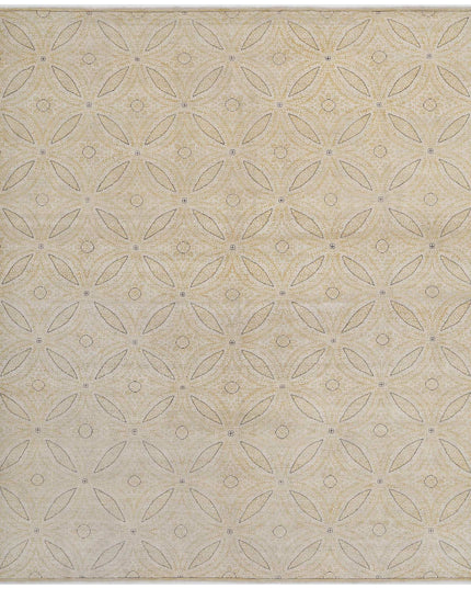 Artemix 8' 1" X 9' 8" Hand Knotted Wool Rug 8' 1" X 9' 8" (246 X 295) / Gold / Wool