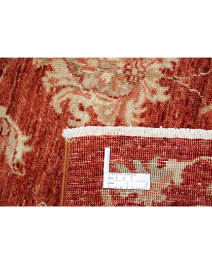 Artemix 4' 10" X 6' 6" Hand Knotted Wool Rug 4' 10" X 6' 6" (147 X 198) / Red / Wool