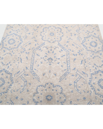 Artemix 4' 10" X 7' 2" Hand Knotted Wool Rug 4' 10" X 7' 2" (147 X 219) / Ivory / Wool
