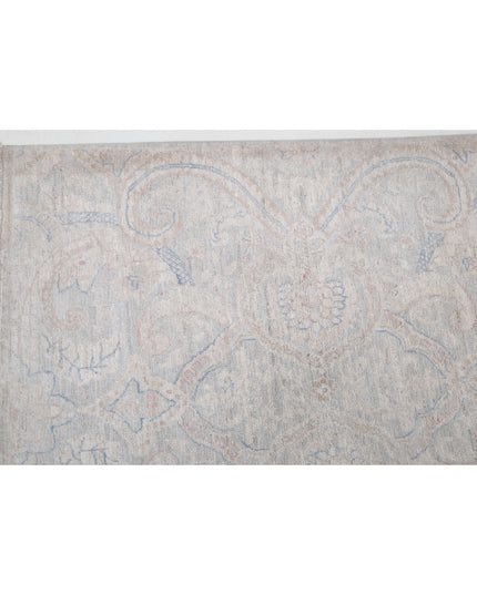Artemix 6' 1" X 8' 4" Hand Knotted Wool Rug 6' 1" X 8' 4" (185 X 254) / Grey / Wool