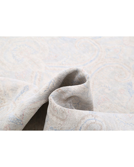 Artemix 6' 1" X 8' 4" Hand Knotted Wool Rug 6' 1" X 8' 4" (185 X 254) / Grey / Wool