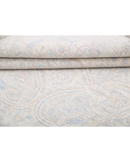 Artemix 6' 1" X 8' 4" Hand Knotted Wool Rug 6' 1" X 8' 4" (185 X 254) / Grey / Wool