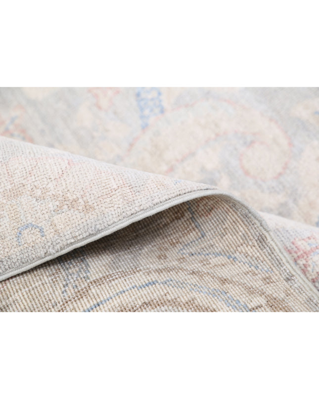 Artemix 6' 1" X 8' 4" Hand Knotted Wool Rug 6' 1" X 8' 4" (185 X 254) / Grey / Wool