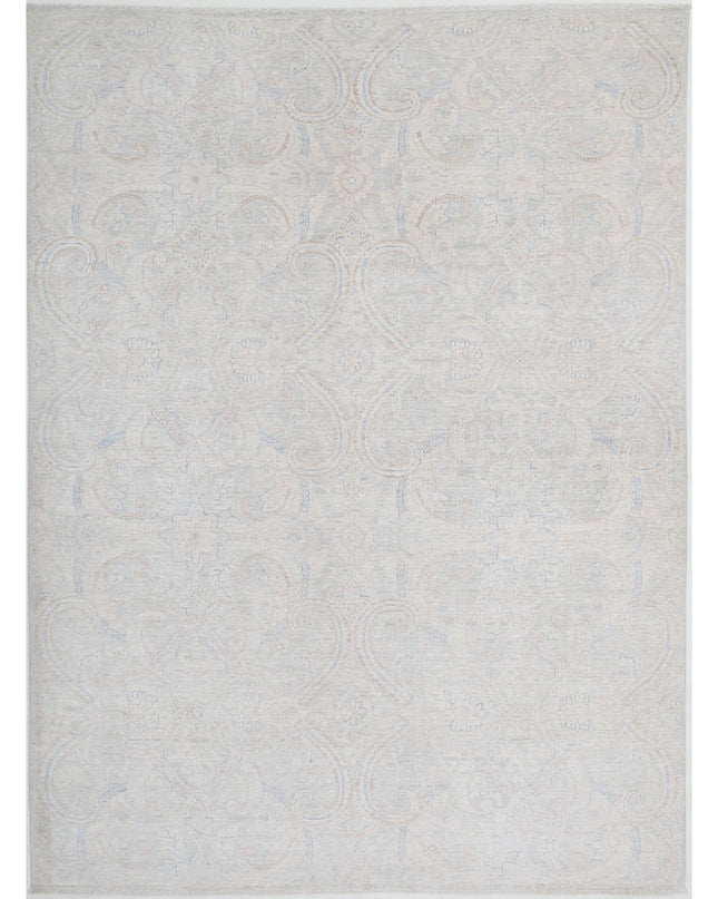 Artemix 6' 1" X 8' 4" Hand Knotted Wool Rug 6' 1" X 8' 4" (185 X 254) / Grey / Wool