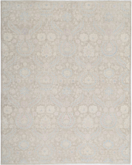 Artemix 7' 11" X 9' 9" Hand Knotted Wool Rug 7' 11" X 9' 9" (241 X 297) / Taupe / Wool