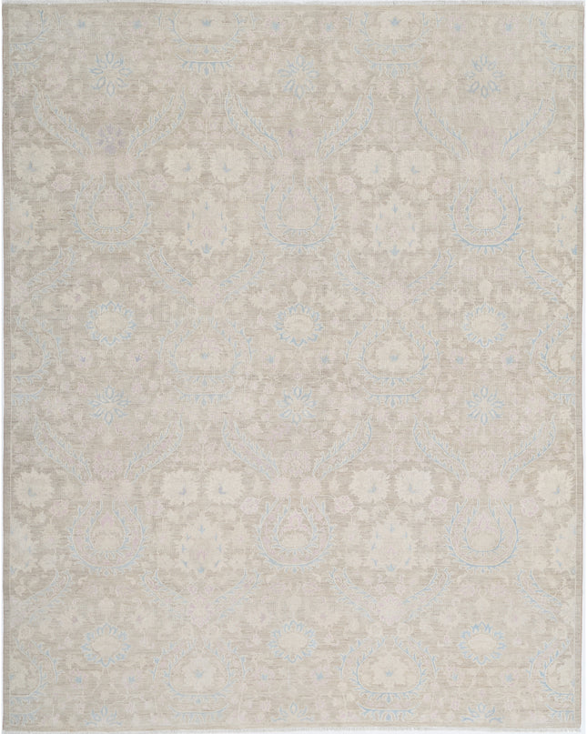 Artemix 7' 11" X 9' 9" Hand Knotted Wool Rug 7' 11" X 9' 9" (241 X 297) / Taupe / Wool
