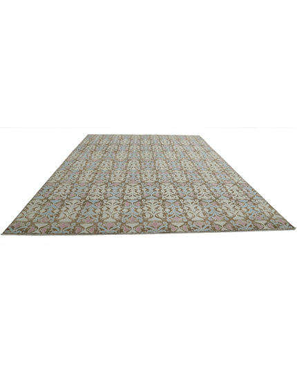 Artemix 9' 9" X 13' 6" Hand Knotted Wool Rug 9' 9" X 13' 6" (297 X 411) / Brown / Wool