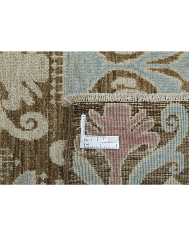 Artemix 9' 9" X 13' 6" Hand Knotted Wool Rug 9' 9" X 13' 6" (297 X 411) / Brown / Wool
