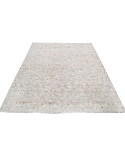 Artemix 6' 0" X 7' 9" Hand Knotted Wool Rug 6' 0" X 7' 9" (183 X 236) / Ivory / Wool