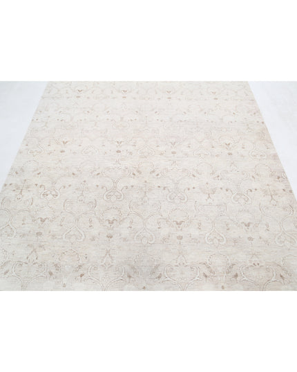 Artemix 6' 0" X 7' 9" Hand Knotted Wool Rug 6' 0" X 7' 9" (183 X 236) / Ivory / Wool
