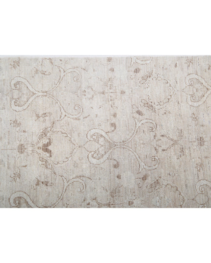 Artemix 6' 0" X 7' 9" Hand Knotted Wool Rug 6' 0" X 7' 9" (183 X 236) / Ivory / Wool