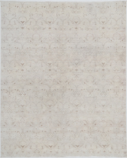 Artemix 6' 0" X 7' 9" Hand Knotted Wool Rug 6' 0" X 7' 9" (183 X 236) / Ivory / Wool