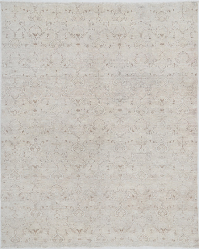 Artemix 6' 0" X 7' 9" Hand Knotted Wool Rug 6' 0" X 7' 9" (183 X 236) / Ivory / Wool