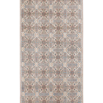 Artemix 4' 10" X 9' 4" Hand Knotted Wool Rug 4' 10" X 9' 4" (147 X 284) / Ivory / Wool