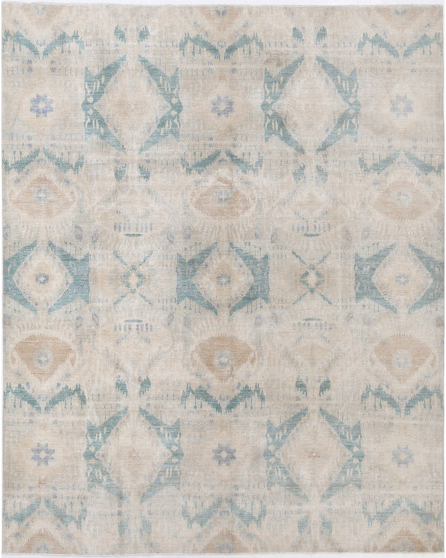 Artemix 7' 10" X 9' 10" Hand Knotted Wool Rug 7' 10" X 9' 10" (239 X 300) / Ivory / Wool