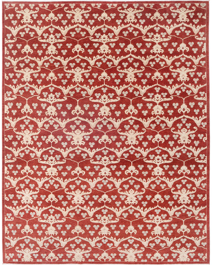 Artemix 9' 4" X 12' 1" Hand Knotted Wool Rug 9' 4" X 12' 1" (284 X 368) / Red / Wool