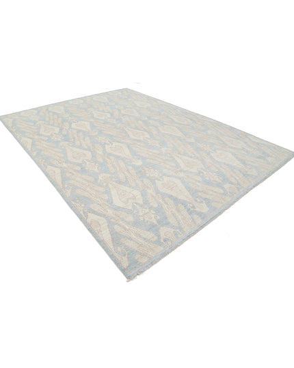 Artemix 8' 8" X 11' 6" Hand Knotted Wool Rug 8' 8" X 11' 6" (264 X 351) / Blue / Wool
