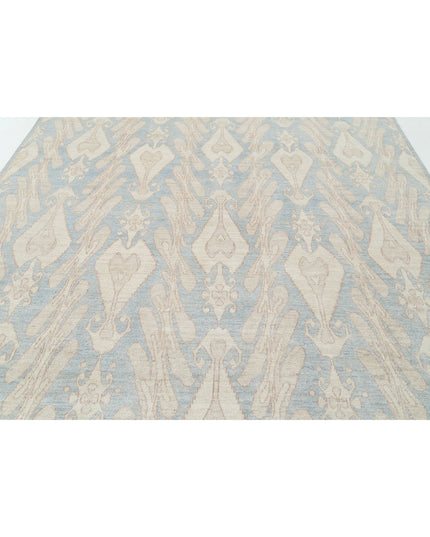 Artemix 8' 8" X 11' 6" Hand Knotted Wool Rug 8' 8" X 11' 6" (264 X 351) / Blue / Wool
