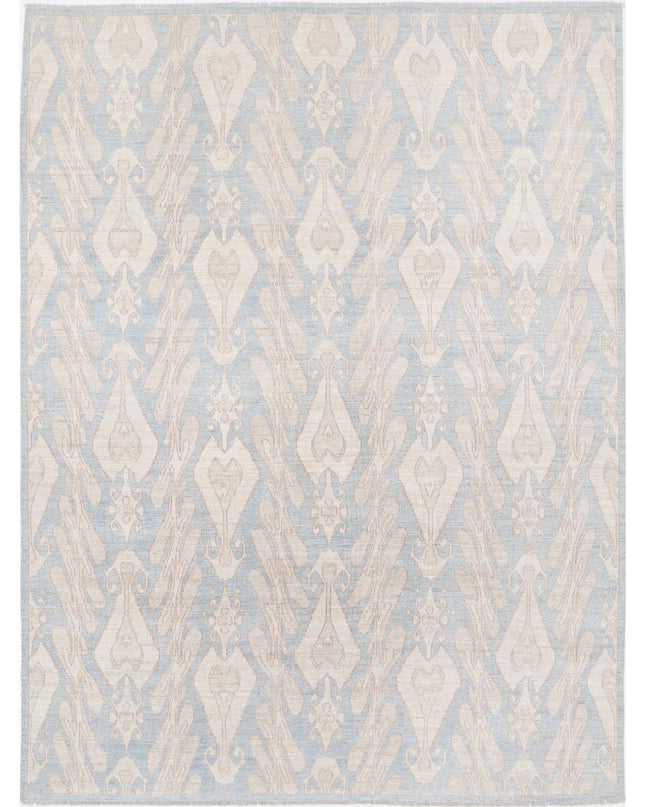 Artemix 8' 8" X 11' 6" Hand Knotted Wool Rug 8' 8" X 11' 6" (264 X 351) / Blue / Wool