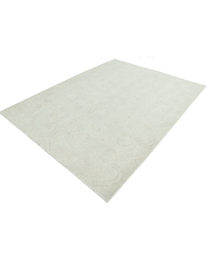 Artemix 6' 4" X 8' 3" Hand Knotted Wool Rug 6' 4" X 8' 3" (193 X 251) / Grey / Wool