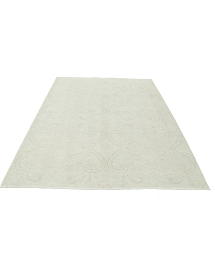 Artemix 6' 4" X 8' 3" Hand Knotted Wool Rug 6' 4" X 8' 3" (193 X 251) / Grey / Wool