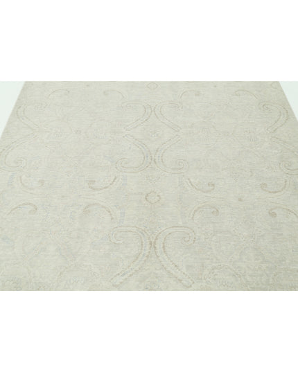 Artemix 6' 4" X 8' 3" Hand Knotted Wool Rug 6' 4" X 8' 3" (193 X 251) / Grey / Wool