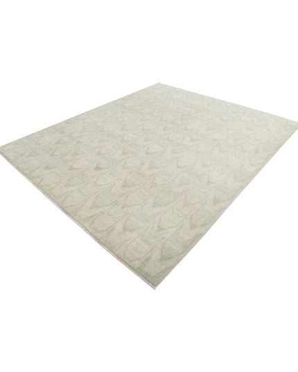 Artemix 7' 9" X 9' 4" Hand Knotted Wool Rug 7' 9" X 9' 4" (236 X 284) / Ivory / Wool