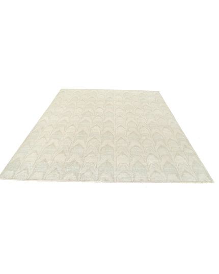 Artemix 7' 9" X 9' 4" Hand Knotted Wool Rug 7' 9" X 9' 4" (236 X 284) / Ivory / Wool
