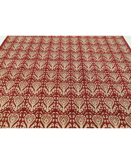 Artemix 8' 5" X 10' 9" Hand Knotted Wool Rug 8' 5" X 10' 9" (257 X 328) / Red / Wool
