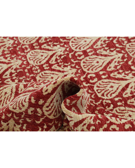 Artemix 8' 5" X 10' 9" Hand Knotted Wool Rug 8' 5" X 10' 9" (257 X 328) / Red / Wool