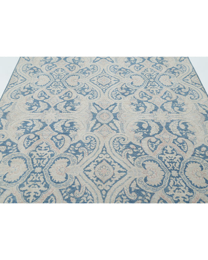 Artemix 6' 0" X 7' 11" Hand Knotted Wool Rug 6' 0" X 7' 11" (183 X 241) / Blue / Wool