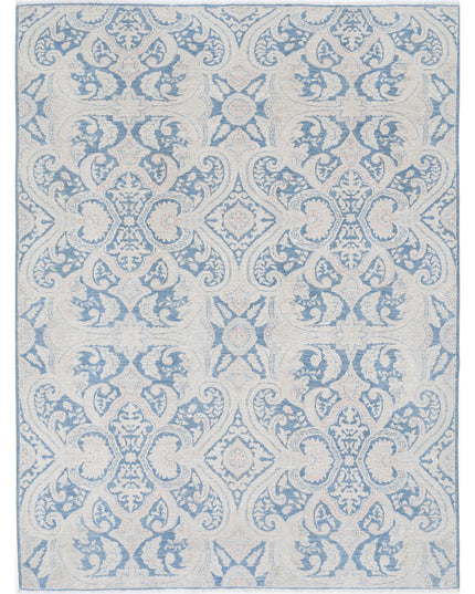 Artemix 6' 0" X 7' 11" Hand Knotted Wool Rug 6' 0" X 7' 11" (183 X 241) / Blue / Wool