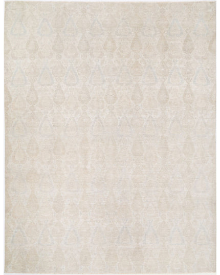 Artemix 8' 10" X 11' 5" Hand Knotted Wool Rug 8' 10" X 11' 5" (269 X 348) / Ivory / Wool