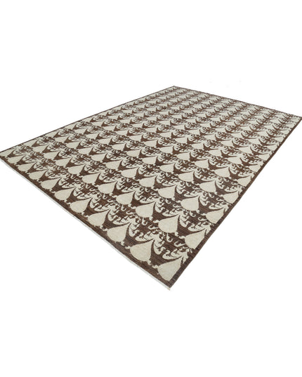 Artemix 8' 8" X 12' 2" Hand Knotted Wool Rug 8' 8" X 12' 2" (264 X 371) / Brown / Wool