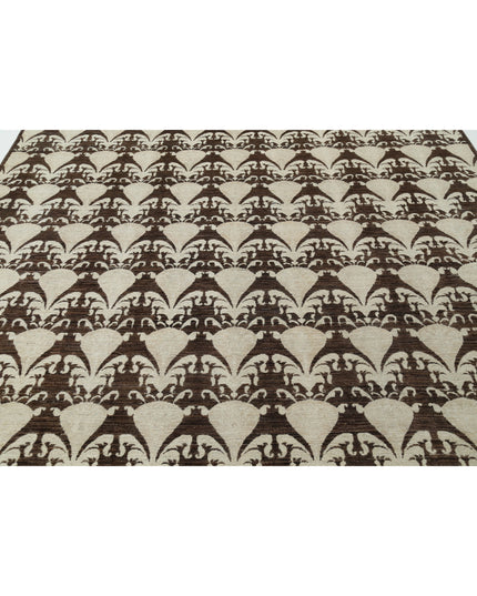 Artemix 8' 8" X 12' 2" Hand Knotted Wool Rug 8' 8" X 12' 2" (264 X 371) / Brown / Wool