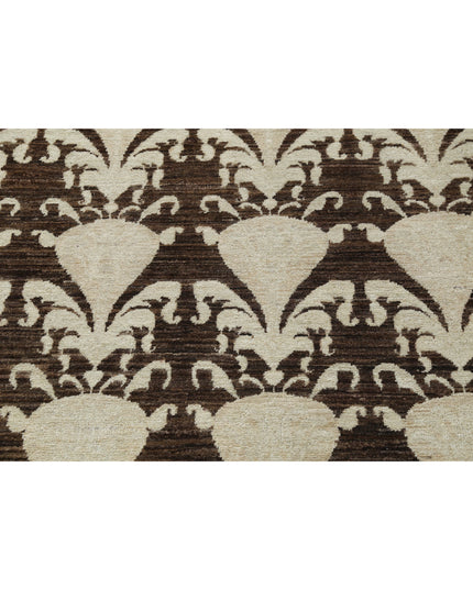 Artemix 8' 8" X 12' 2" Hand Knotted Wool Rug 8' 8" X 12' 2" (264 X 371) / Brown / Wool
