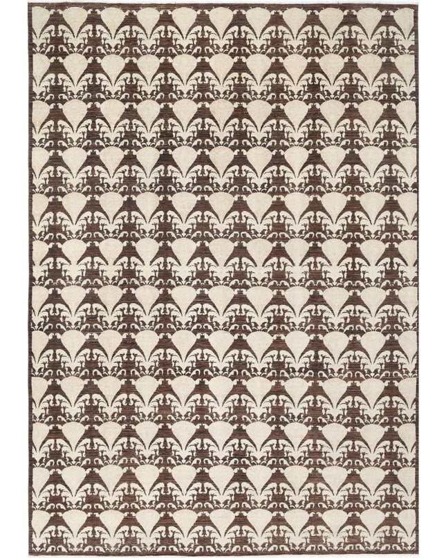 Artemix 8' 8" X 12' 2" Hand Knotted Wool Rug 8' 8" X 12' 2" (264 X 371) / Brown / Wool